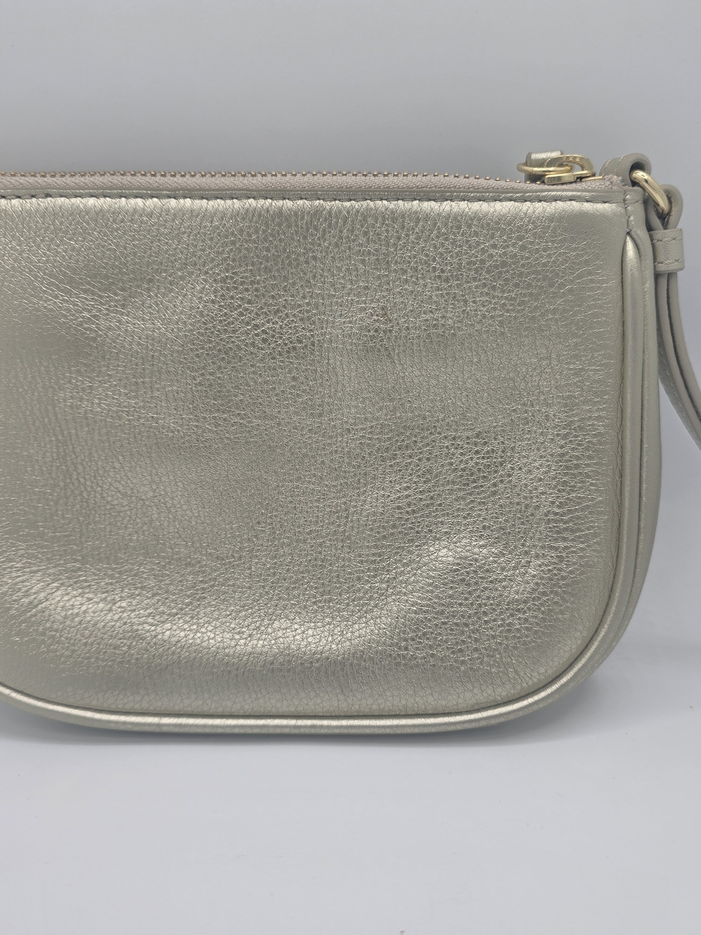 Talbots Gold Metallic Wristlet Clutch